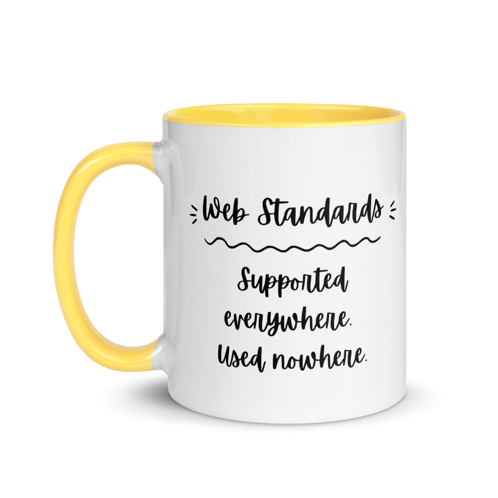 Web Standards Mug (with Color Inside)