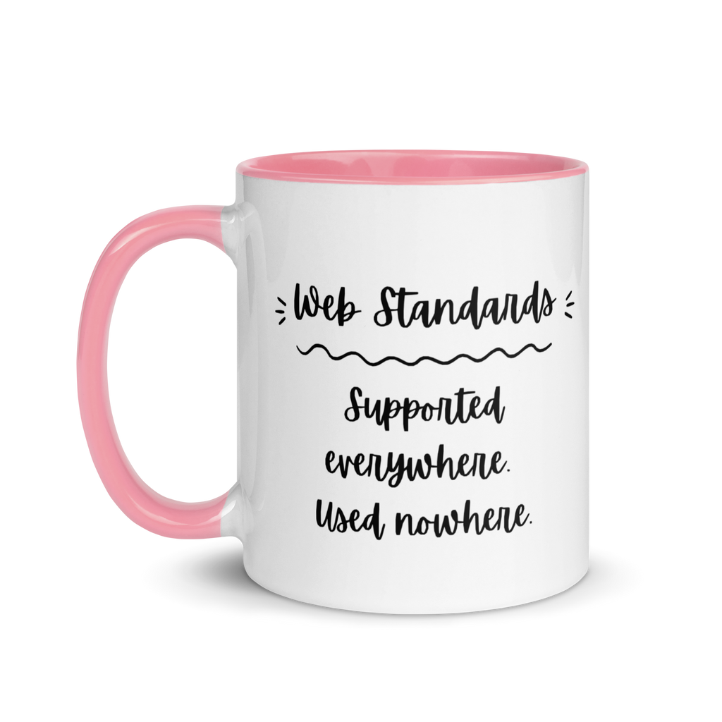 Web Standards Mug (with Color Inside)