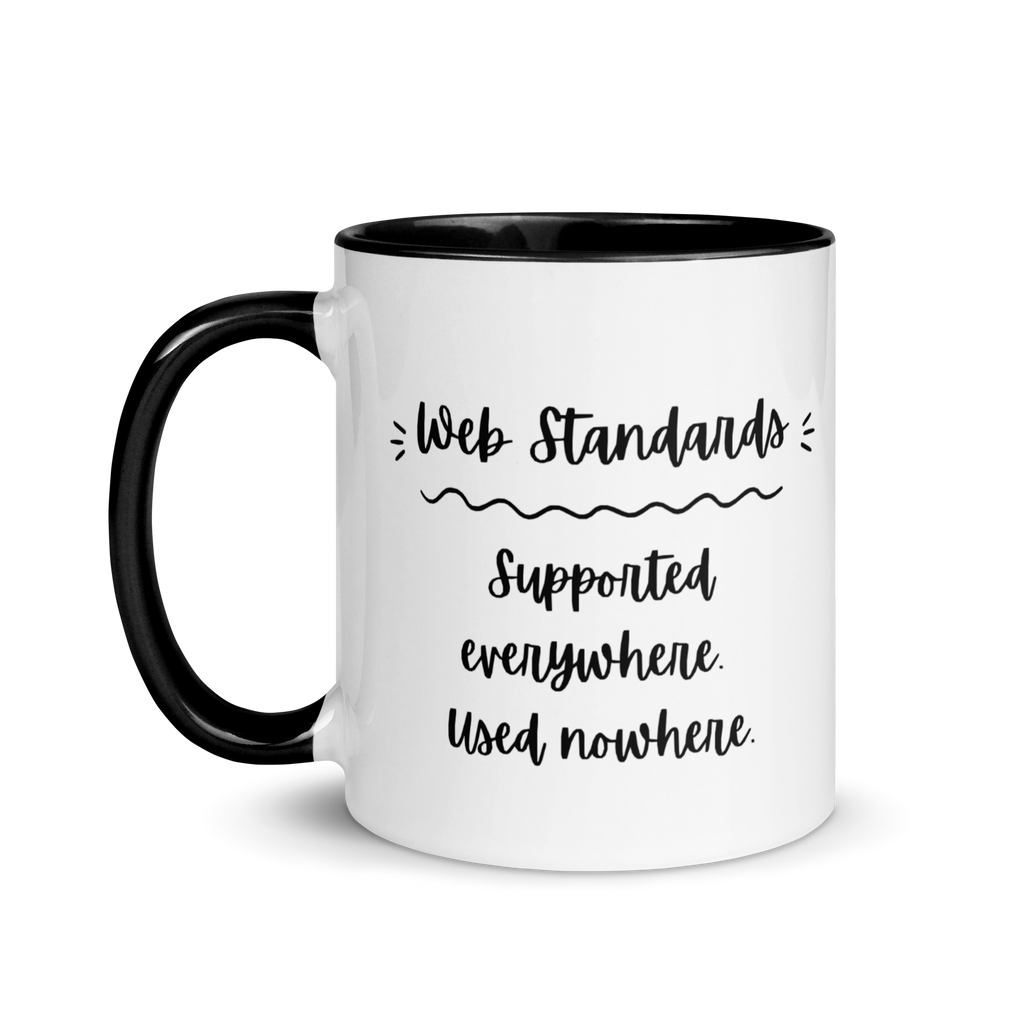 Web Standards Mug (with Color Inside)